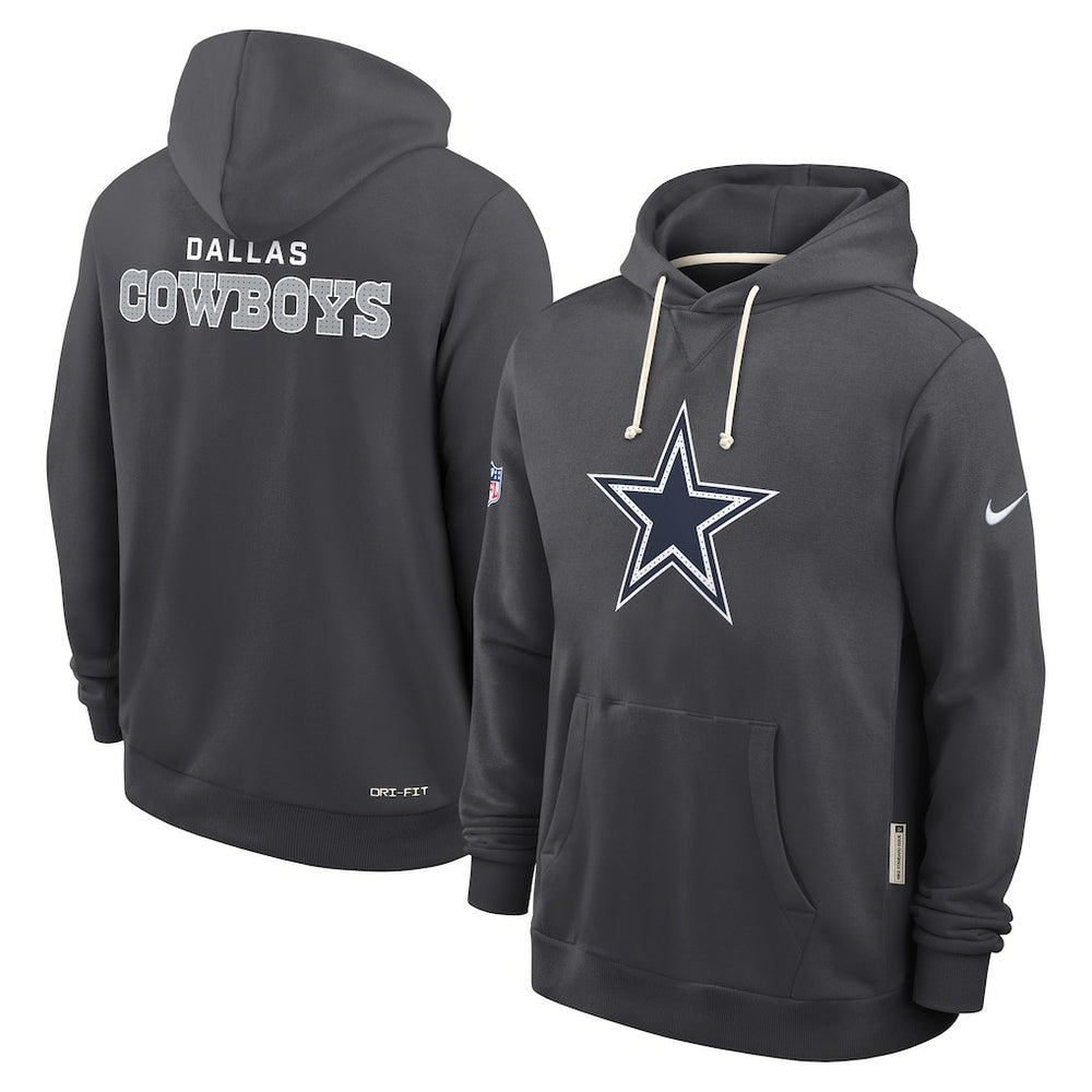 Dallas Cowboys Sideline Standard Issue Initial Home Dri-FIT Hoodie Anthracite - Nike