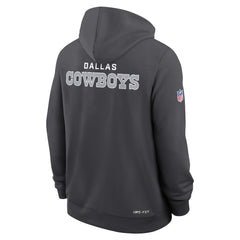 Dallas Cowboys Sideline Standard Issue Initial Home Dri-FIT Hoodie Anthracite - Nike