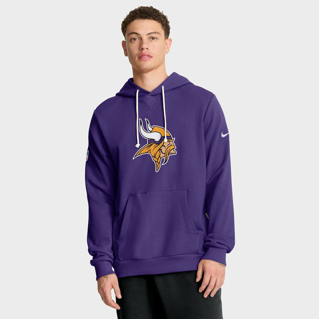 Minnesota Vikings Sideline Standard Issue Initial Home Dri-FIT Hoodie Purple - Nike