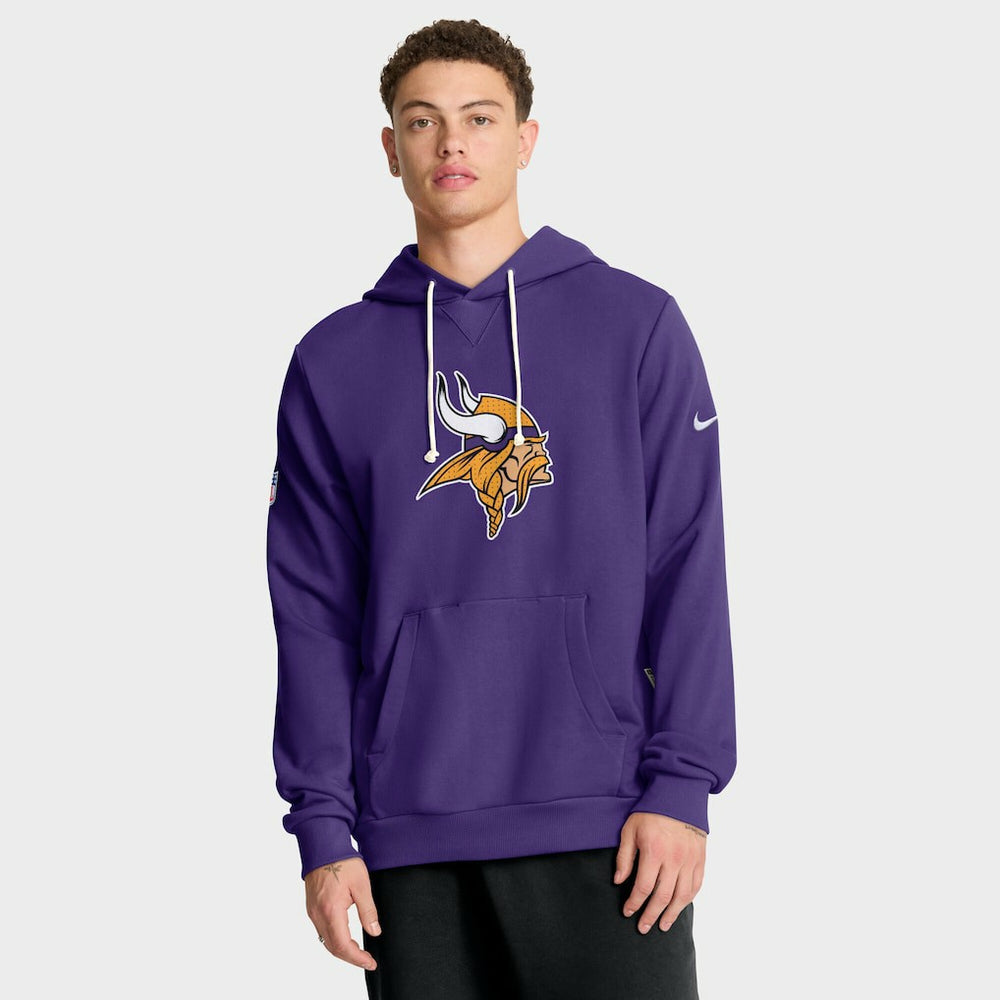 Minnesota Vikings Sideline Standard Issue Initial Home Dri-FIT Hoodie Purple - Nike