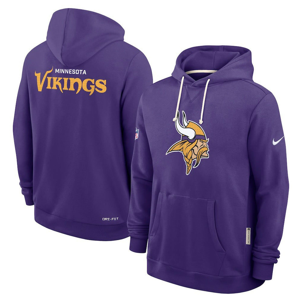 Minnesota Vikings Sideline Standard Issue Initial Home Dri-FIT Hoodie Purple - Nike