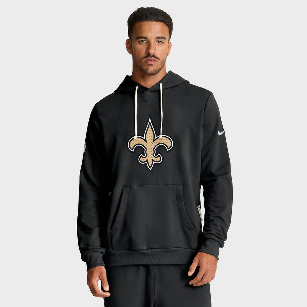 New Orleans Saints Sideline Standard Issue Initial Home Dri-FIT Hoodie Black - Nike