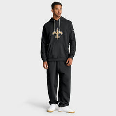 New Orleans Saints Sideline Standard Issue Initial Home Dri-FIT Hoodie Black - Nike
