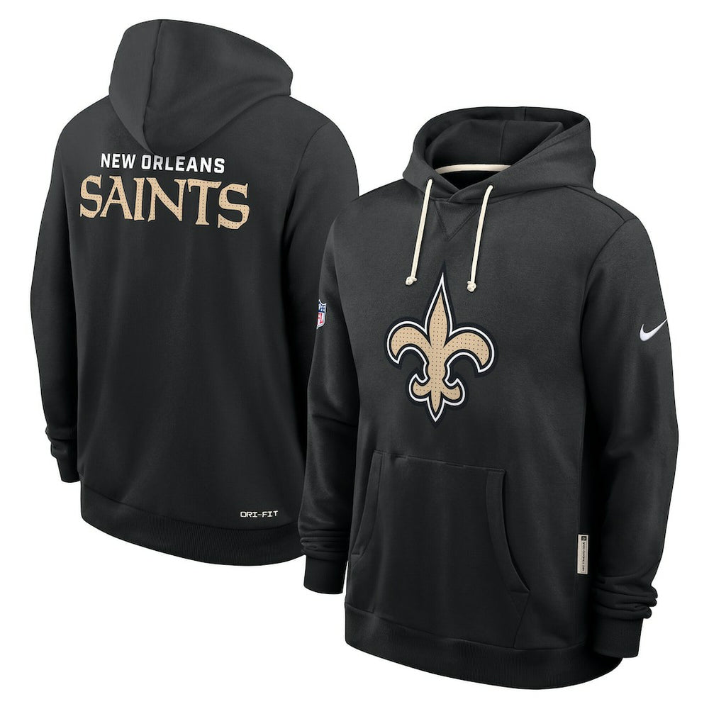 New Orleans Saints Sideline Standard Issue Initial Home Dri-FIT Hoodie Black - Nike
