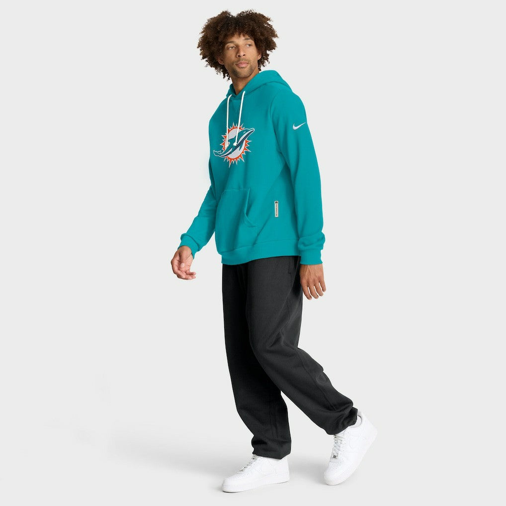 Miami Dolphins Sideline Standard Issue Initial Home Dri-FIT Hoodie Aqua - Nike