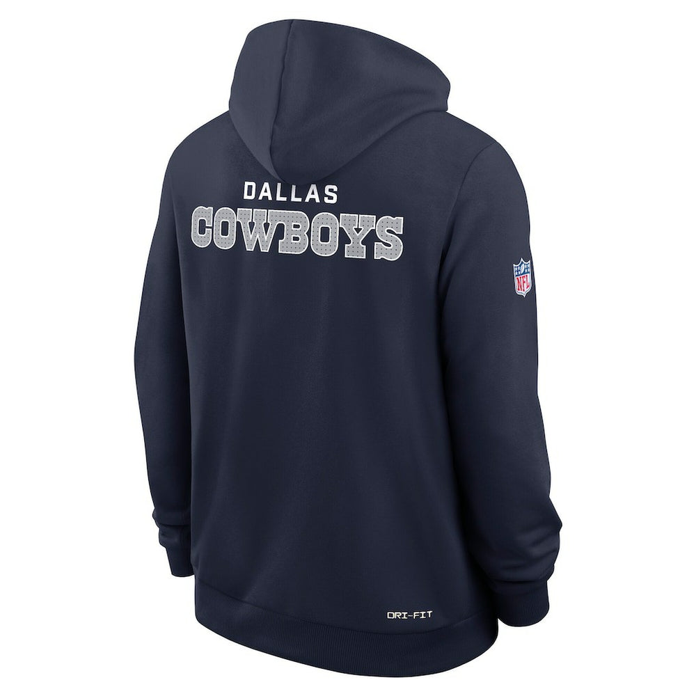Dallas Cowboys Sideline Standard Issue Initial Home Dri-FIT Hoodie Navy - Nike