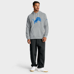 Detroit Lions Sideline Standard Issue Initial Home Dri-FIT Hoodie Gray - Nike