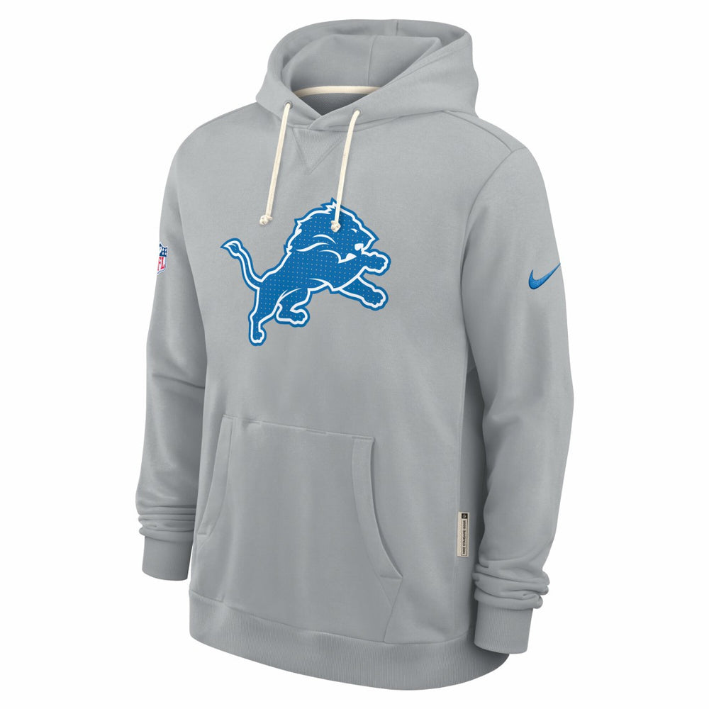 Detroit Lions Sideline Standard Issue Initial Home Dri-FIT Hoodie Gray - Nike