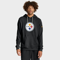 Pittsburgh Steelers Sideline Standard Issue Initial Home Dri-FIT Hoodie Black - Nike