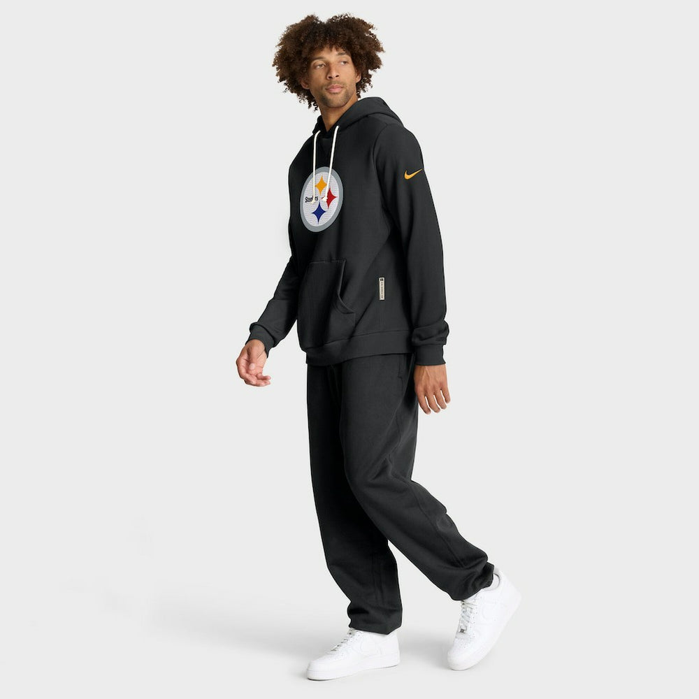 Pittsburgh Steelers Sideline Standard Issue Initial Home Dri-FIT Hoodie Black - Nike