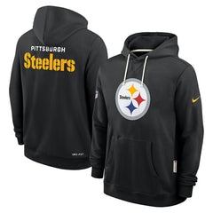 Pittsburgh Steelers Sideline Standard Issue Initial Home Dri-FIT Hoodie Black - Nike