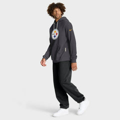 Pittsburgh Steelers Sideline Standard Issue Initial Home Dri-FIT Hoodie Anthracite - Nike