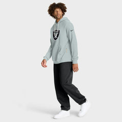 Las Vegas Raiders Sideline Standard Issue Initial Home Dri-FIT Hoodie Silver - Nike