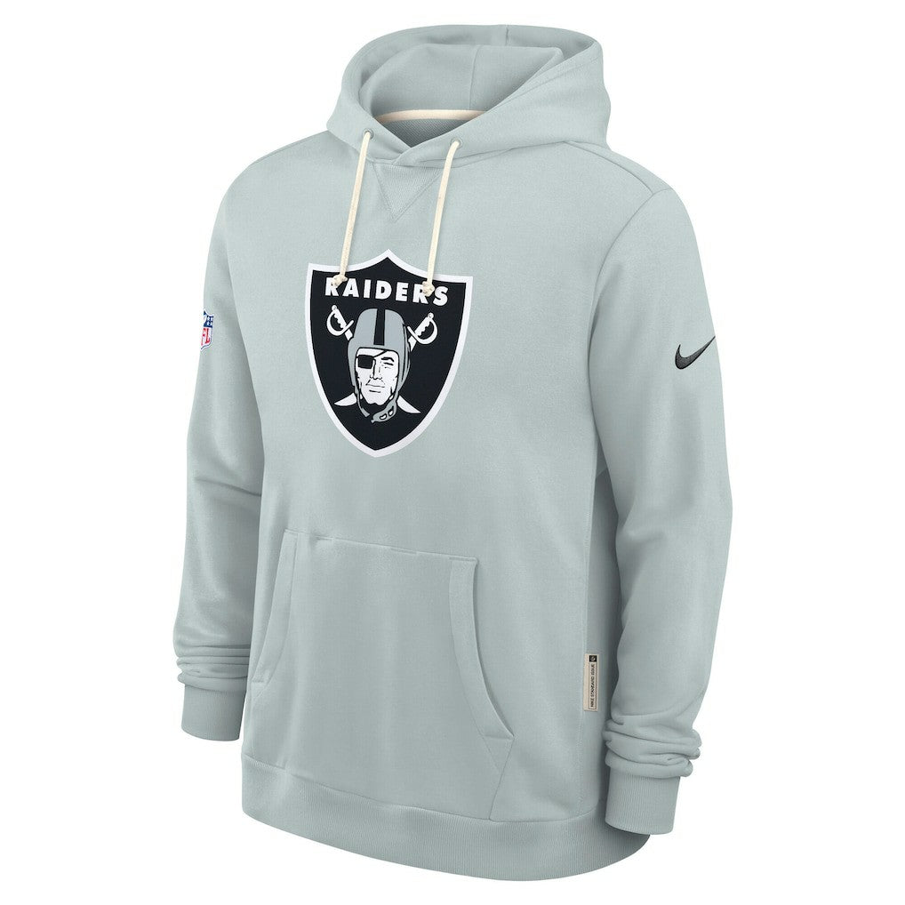 Las Vegas Raiders Sideline Standard Issue Initial Home Dri-FIT Hoodie Silver - Nike