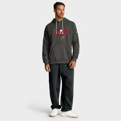 Tampa Bay Buccaneers Sideline Standard Issue Initial Home Dri-FIT Hoodie Pewter - Nike