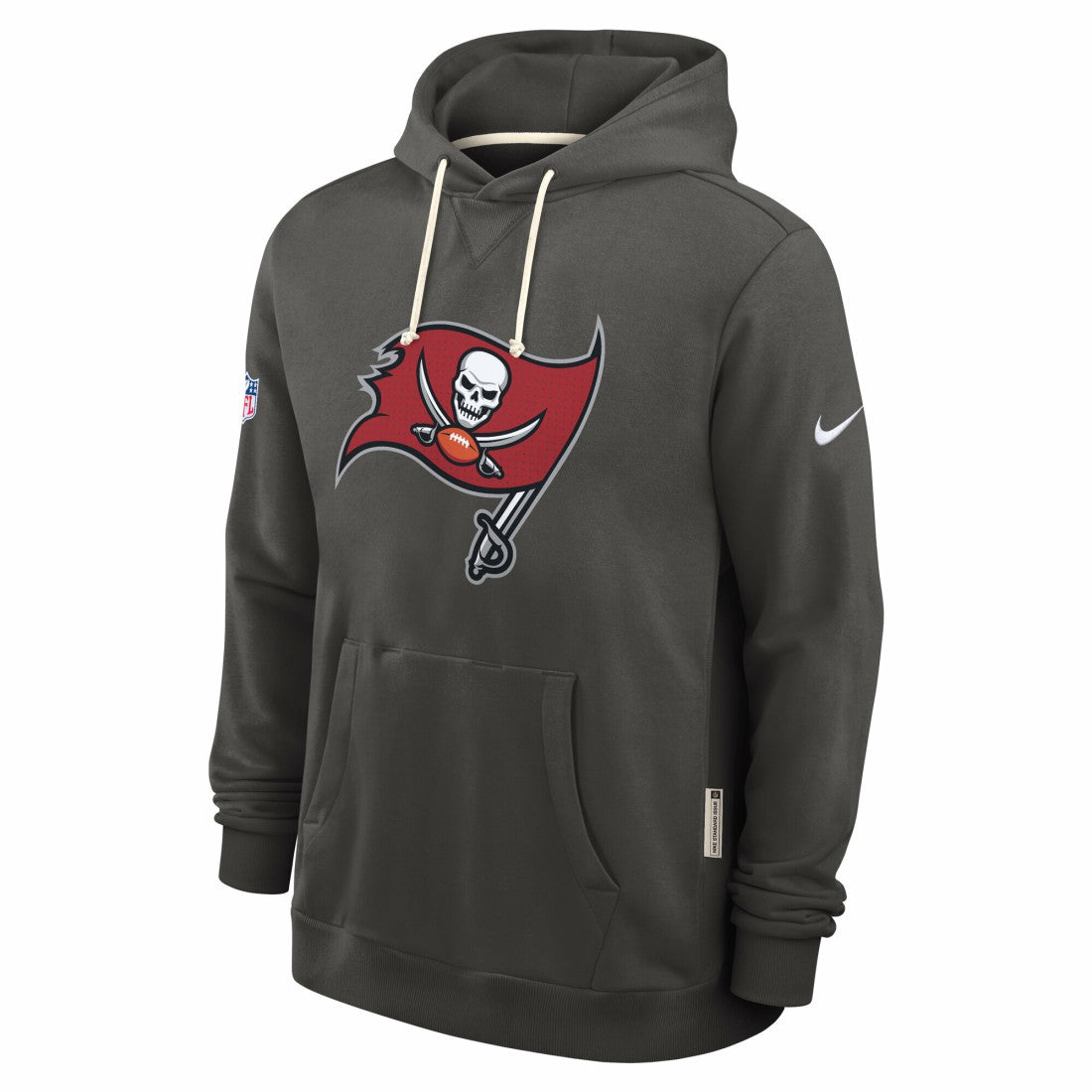 Tampa Bay Buccaneers Sideline Standard Issue Initial Home Dri-FIT Hoodie Pewter - Nike
