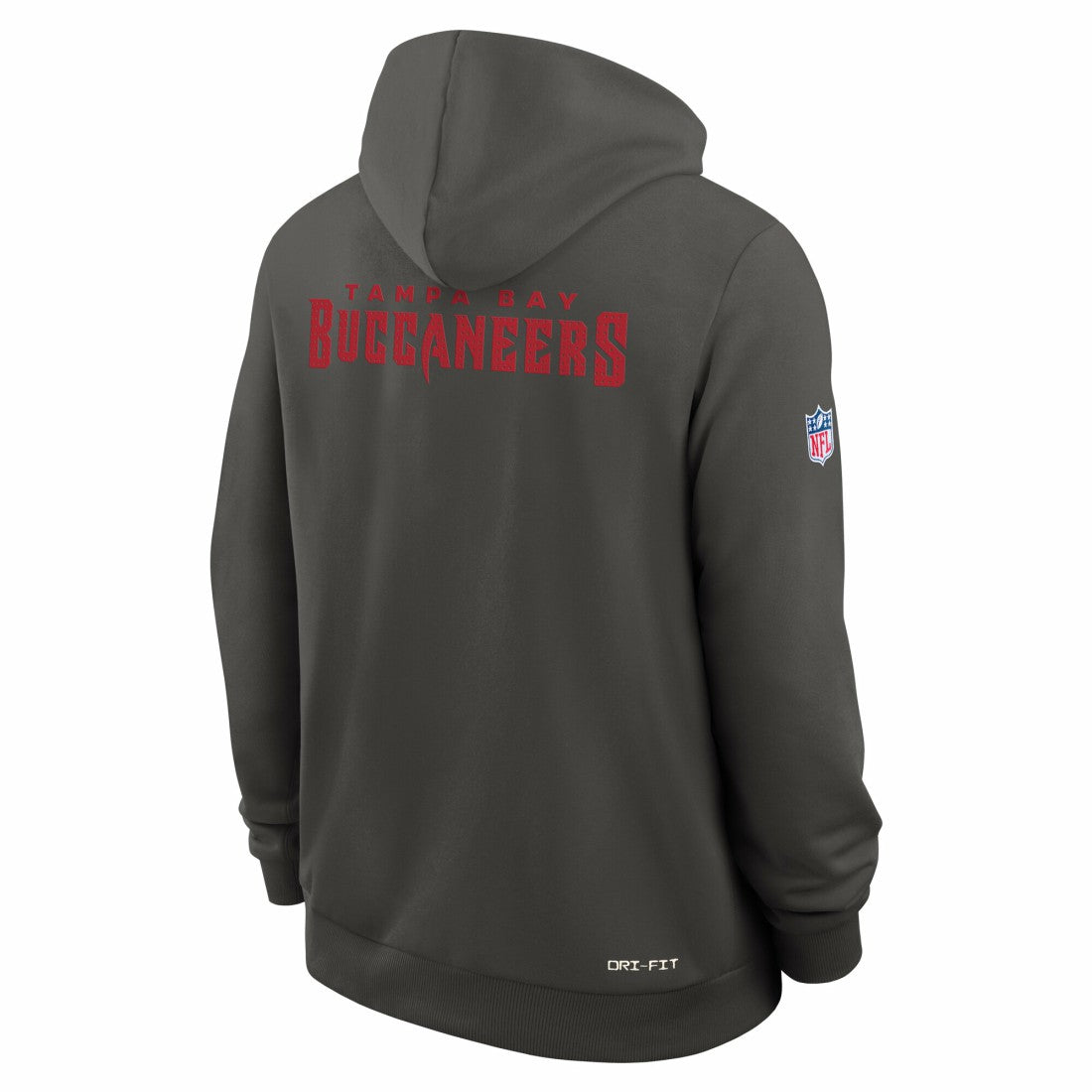 Tampa Bay Buccaneers Sideline Standard Issue Initial Home Dri-FIT Hoodie Pewter - Nike