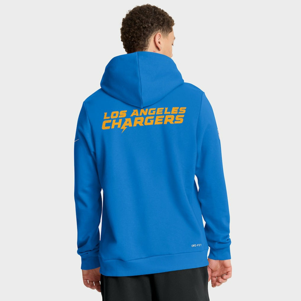 Los Angeles Chargers Sideline Standard Issue Initial Home Dri-FIT Hoodie Powder Blue - Nike