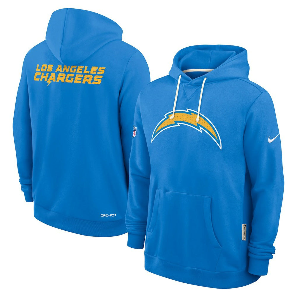 Los Angeles Chargers Sideline Standard Issue Initial Home Dri-FIT Hoodie Powder Blue - Nike