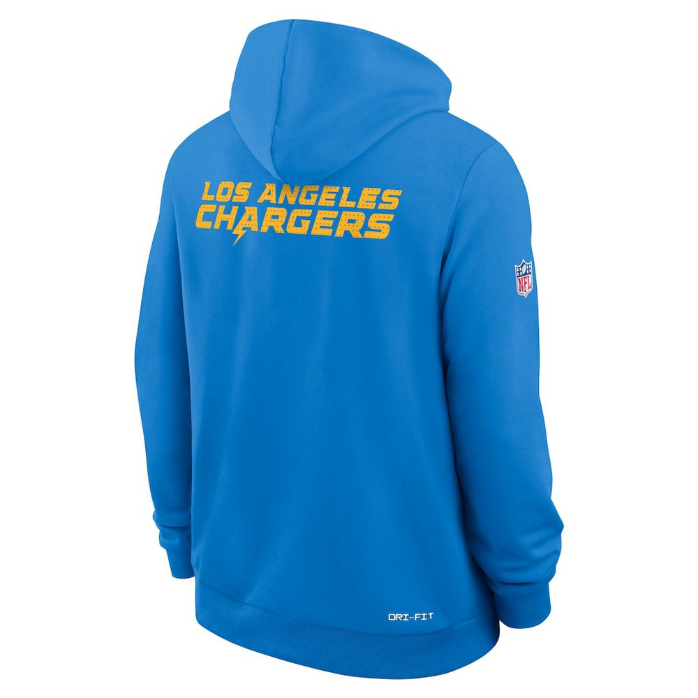 Los Angeles Chargers Sideline Standard Issue Initial Home Dri-FIT Hoodie Powder Blue - Nike