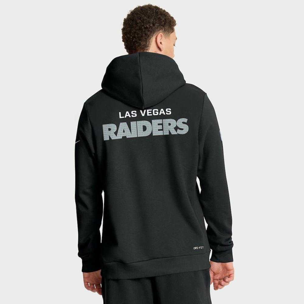 Las Vegas Raiders Sideline Standard Issue Initial Home Dri-FIT Hoodie Black - Nike