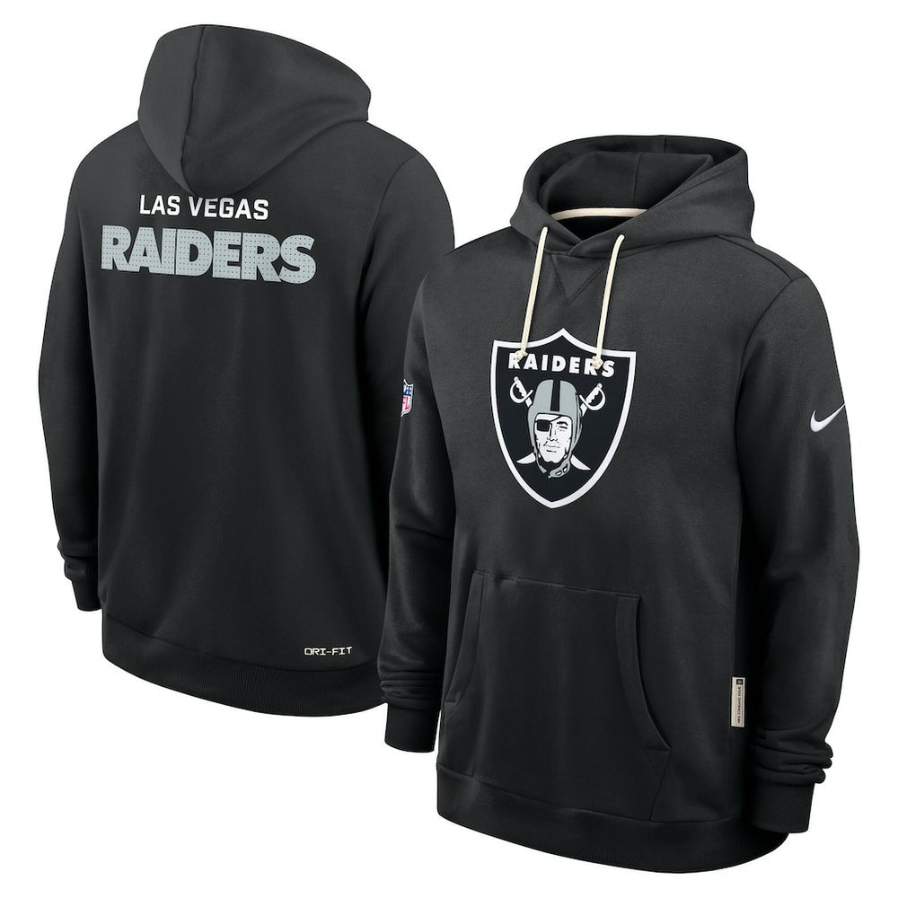 Las Vegas Raiders Sideline Standard Issue Initial Home Dri-FIT Hoodie Black - Nike