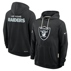 Las Vegas Raiders Sideline Standard Issue Initial Home Dri-FIT Hoodie Black - Nike