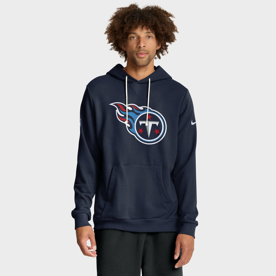 Tennessee Titans Sideline Standard Issue Initial Home Dri-FIT Hoodie Navy - Nike