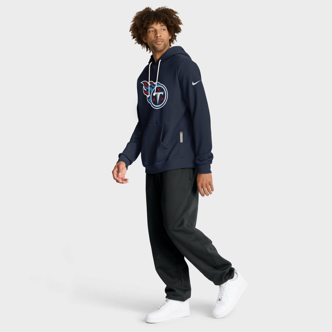 Tennessee Titans Sideline Standard Issue Initial Home Dri-FIT Hoodie Navy - Nike