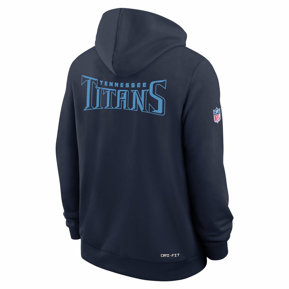 Tennessee Titans Sideline Standard Issue Initial Home Dri-FIT Hoodie Navy - Nike