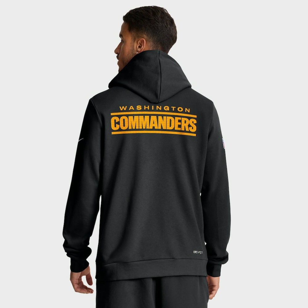 Washington Commanders Sideline Standard Issue Initial Home Dri-FIT Hoodie Black - Nike