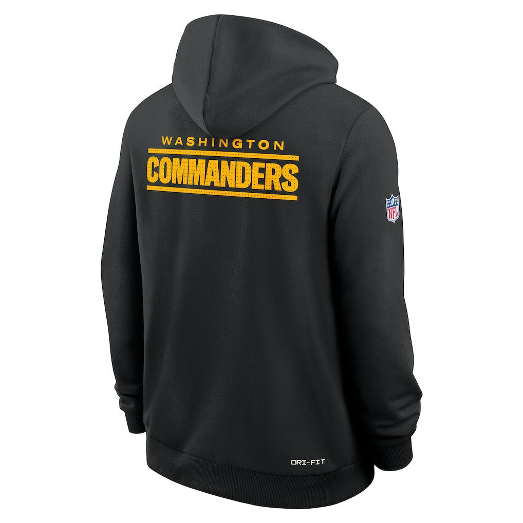 Washington Commanders Sideline Standard Issue Initial Home Dri-FIT Hoodie Black - Nike