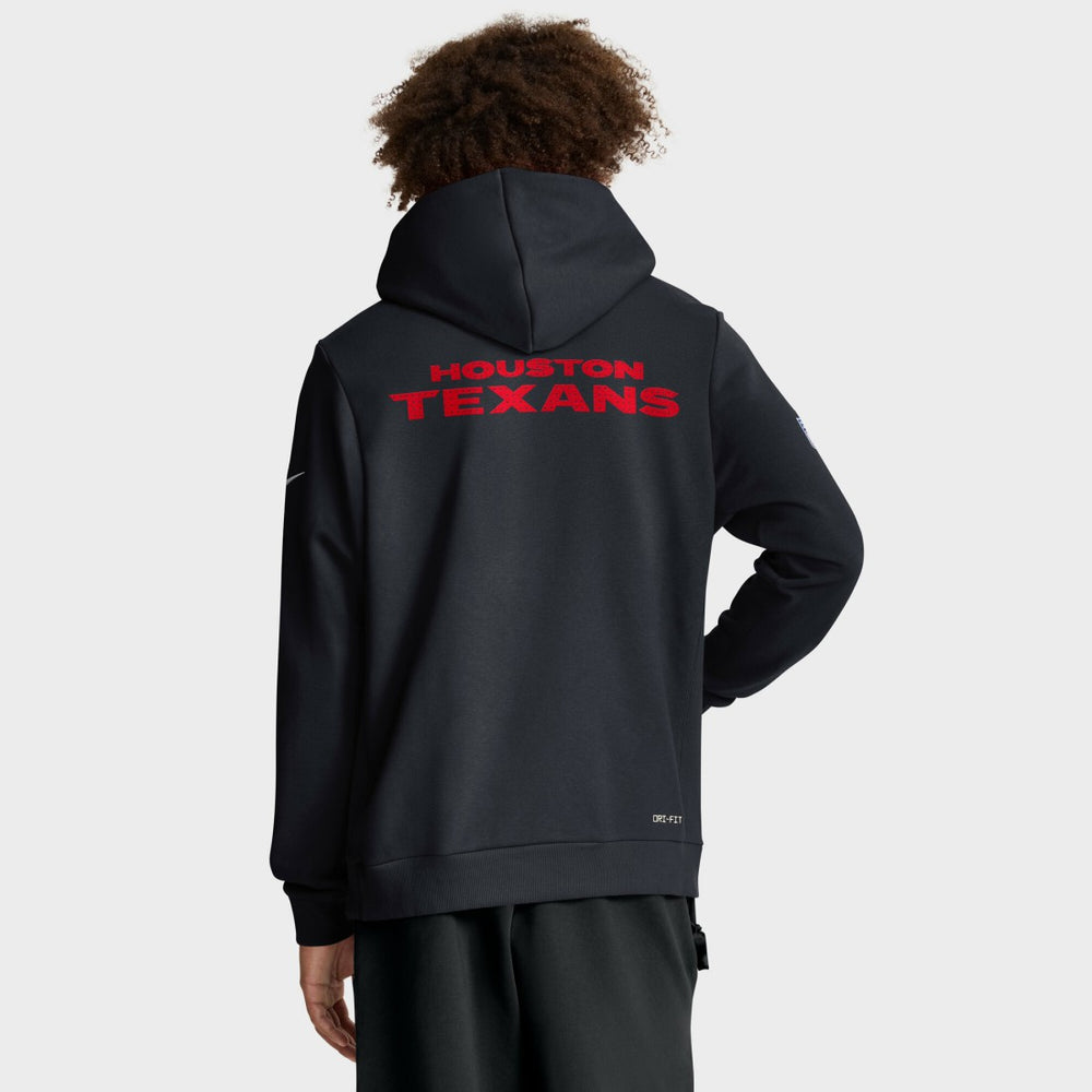 Houston Texans Sideline Standard Issue Initial Home Dri-FIT Hoodie Navy - Nike