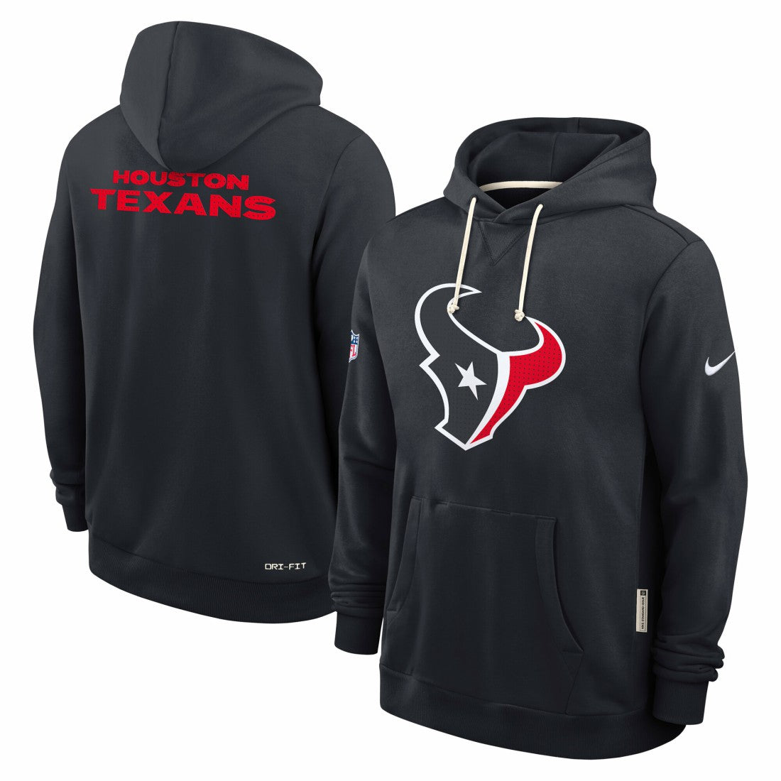Houston Texans Sideline Standard Issue Initial Home Dri-FIT Hoodie Navy - Nike