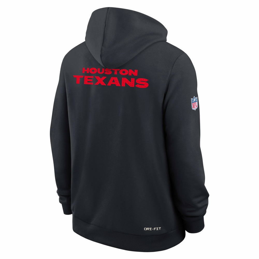 Houston Texans Sideline Standard Issue Initial Home Dri-FIT Hoodie Navy - Nike