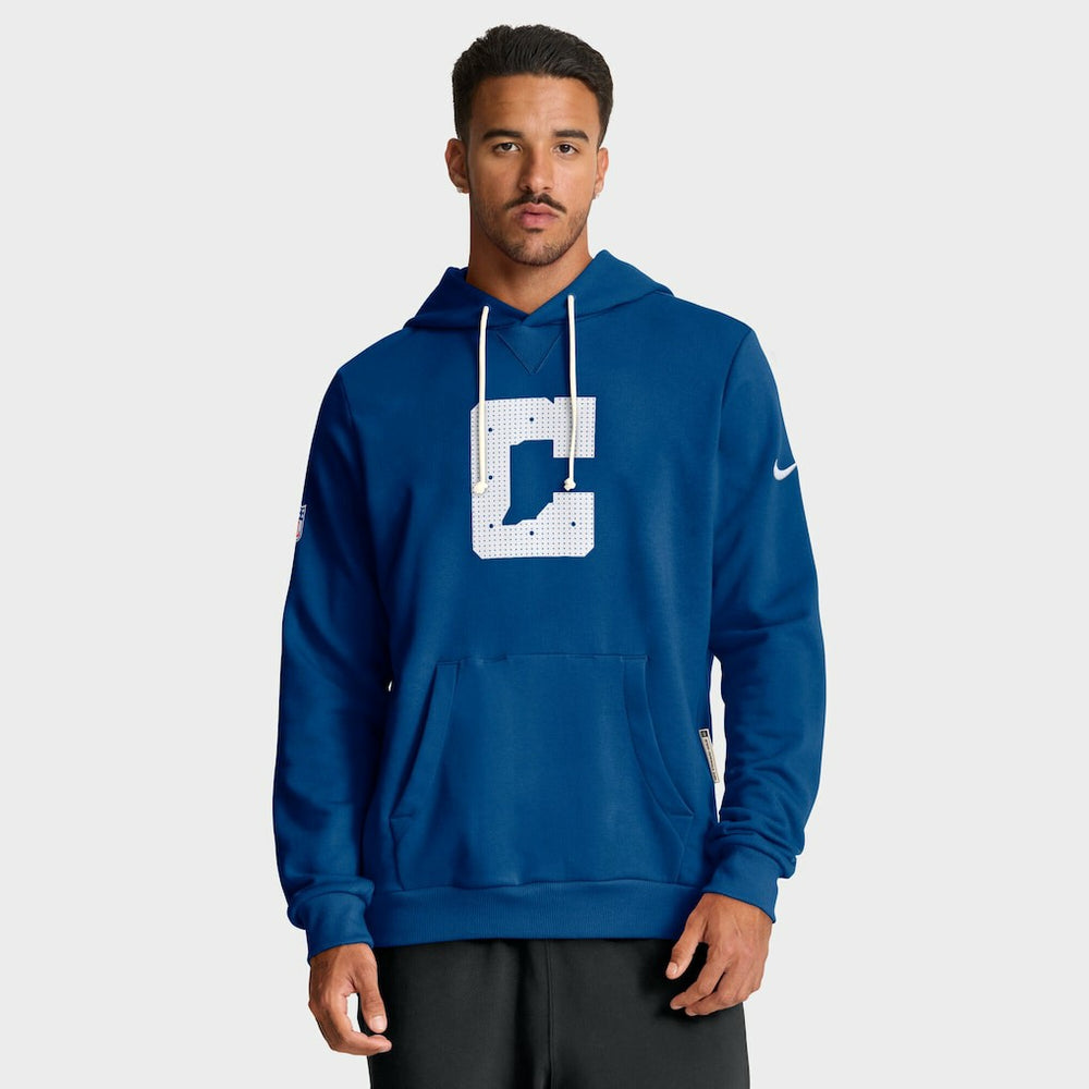 Indianapolis Colts Sideline Standard Issue Initial Home Dri-FIT Hoodie Royal - Nike