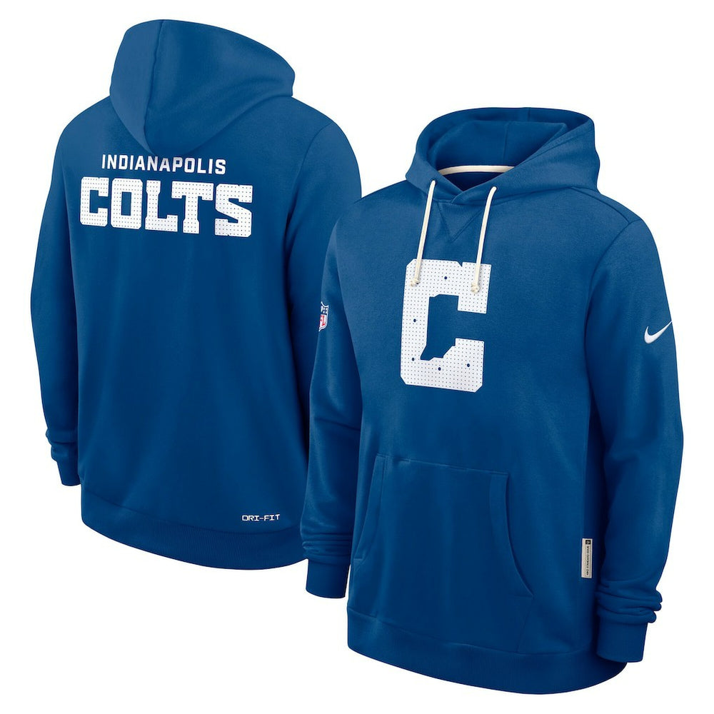 Indianapolis Colts Sideline Standard Issue Initial Home Dri-FIT Hoodie Royal - Nike