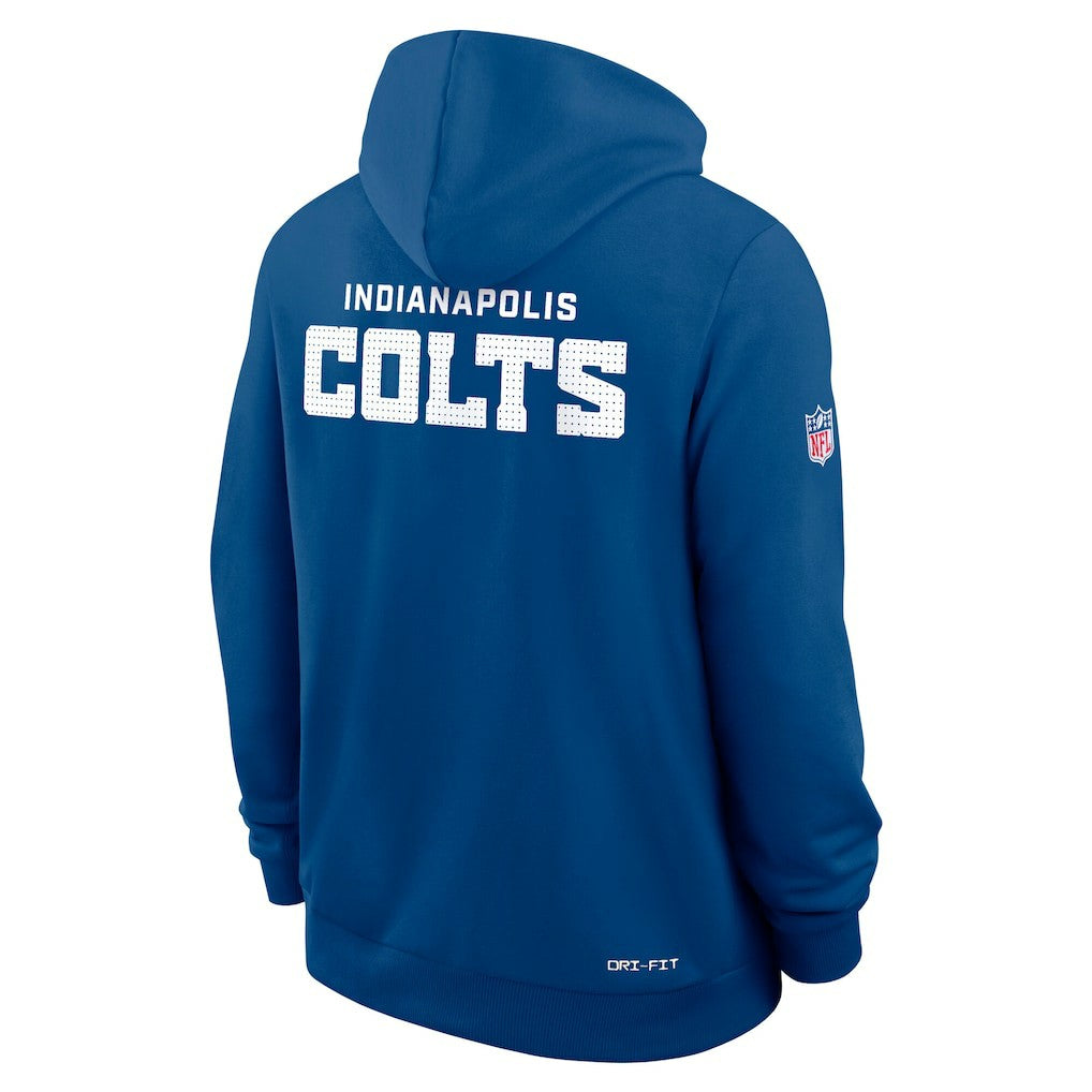 Indianapolis Colts Sideline Standard Issue Initial Home Dri-FIT Hoodie Royal - Nike