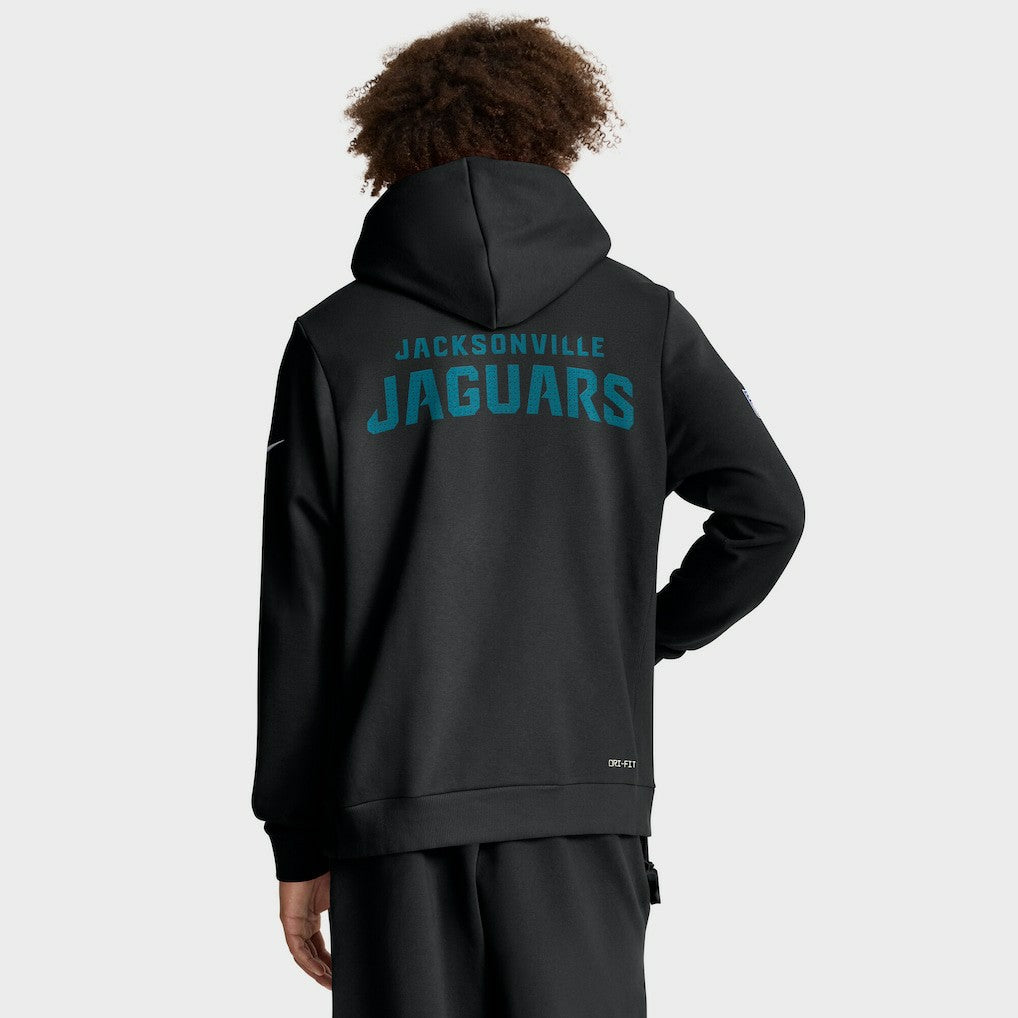 Jacksonville Jaguars Sideline Standard Issue Initial Home Dri-FIT Hoodie Black - Nike