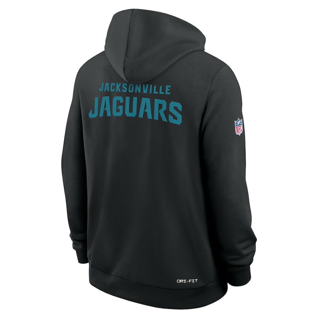 Jacksonville Jaguars Sideline Standard Issue Initial Home Dri-FIT Hoodie Black - Nike