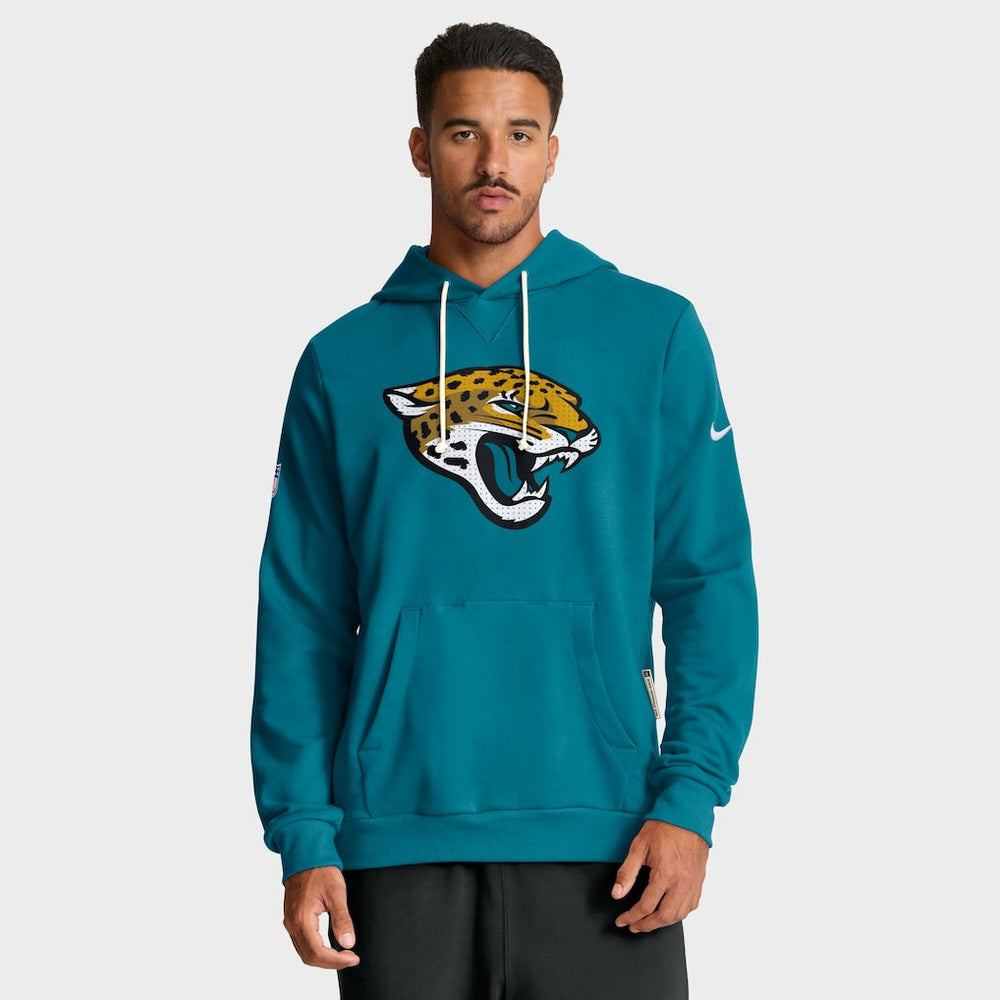 Jacksonville Jaguars Sideline Standard Issue Initial Home Dri-FIT Hoodie Teal - Nike
