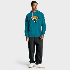 Jacksonville Jaguars Sideline Standard Issue Initial Home Dri-FIT Hoodie Teal - Nike
