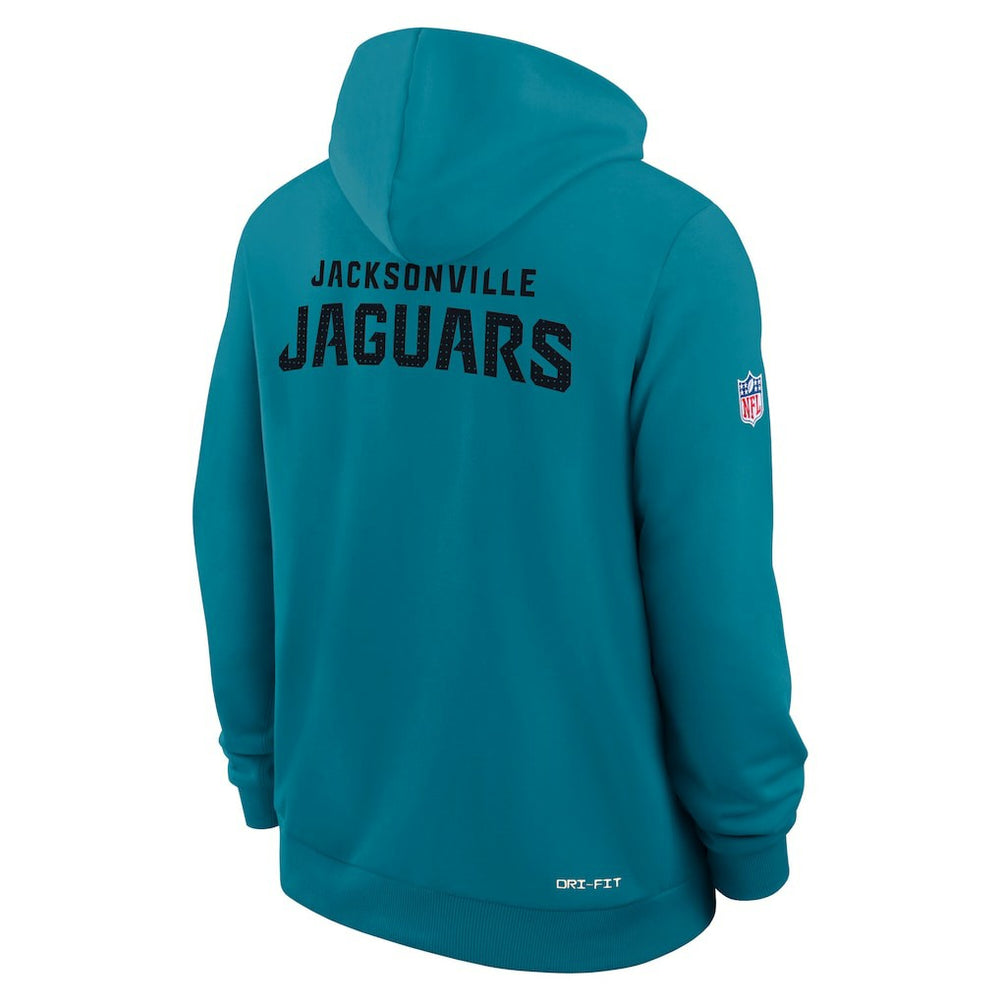 Jacksonville Jaguars Sideline Standard Issue Initial Home Dri-FIT Hoodie Teal - Nike