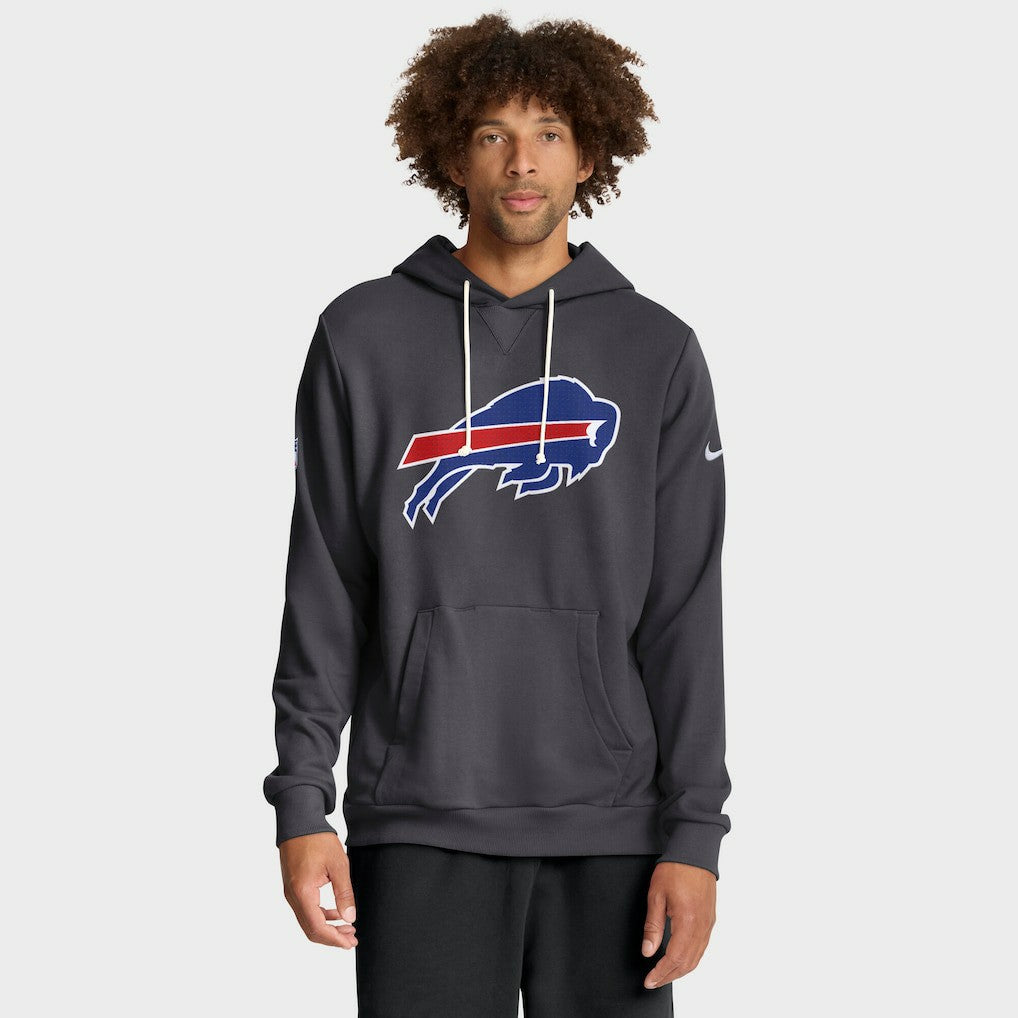 Buffalo Bills Sideline Standard Issue Initial Home Dri-FIT Hoodie Anthracite - Nike