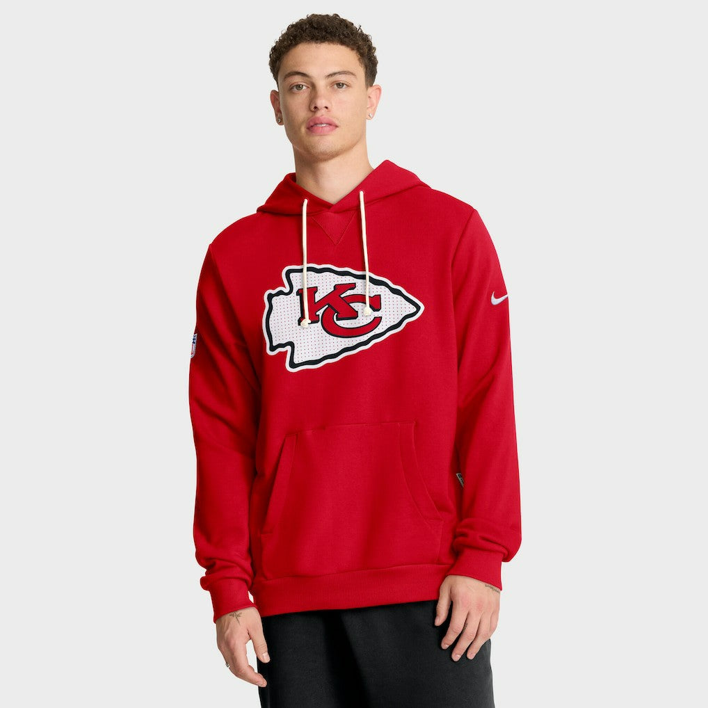 Kansas City Chiefs Sideline Standard Issue Initial Home Dri-FIT Hoodie Red - Nike