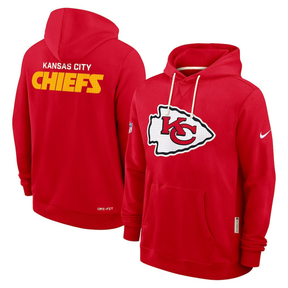 Kansas City Chiefs Sideline Standard Issue Initial Home Dri-FIT Hoodie Red - Nike