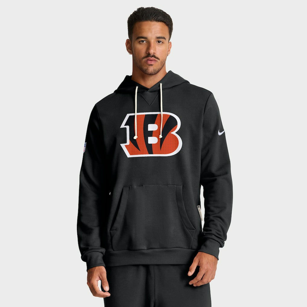 Cincinnati Bengals Sideline Standard Issue Initial Home Dri-FIT Hoodie Black - Nike