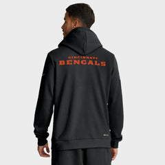Cincinnati Bengals Sideline Standard Issue Initial Home Dri-FIT Hoodie Black - Nike