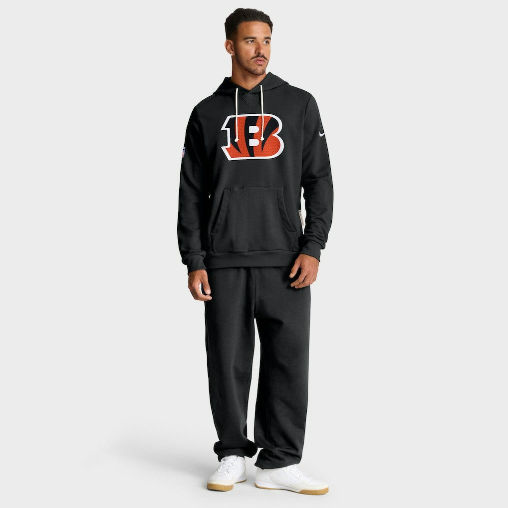 Cincinnati Bengals Sideline Standard Issue Initial Home Dri-FIT Hoodie Black - Nike