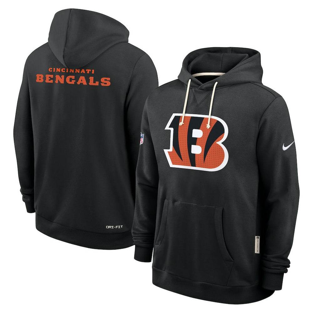 Cincinnati Bengals Sideline Standard Issue Initial Home Dri-FIT Hoodie Black - Nike